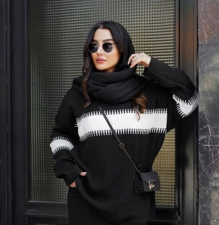 ست بلوز شلوار دندانه ای زنانه